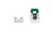 Cat6A RJ45 110 Type Keystone Jack, Green