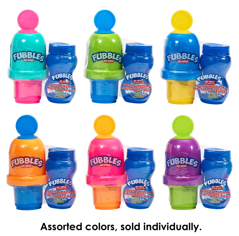 Fubbles No Spill Bubble Tumbler (assorted colors)