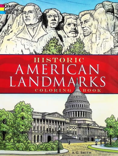 Historic American Landmarks Coloring Book
