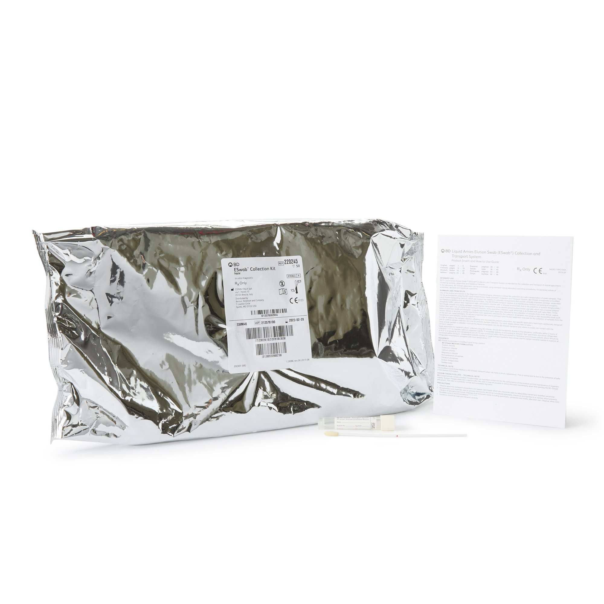 eSwab Specimen Collection & Transport System with Liquid Amies Medium Additive MK 661468