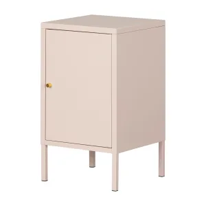 Metal 1-Door Nightstand