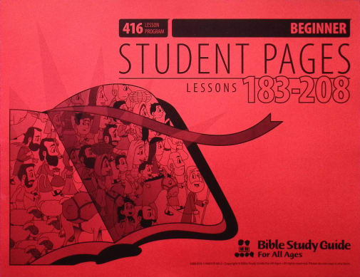 Beginner Student Pages for Lessons 183-208