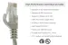 Cat6 Ethernet Patch Cable, Snagless, UTP, 7 ft, Gray