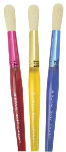 Royal & Langnickel Big Kid's Choice Toddler Chubby Paint Brush Set (3 pieces)