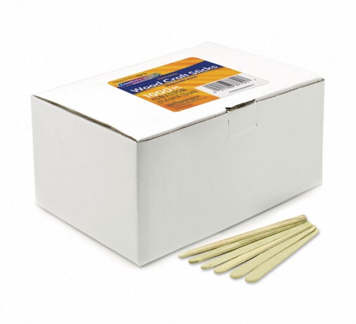 Craft Sticks-1000 4.5" Economy Grade Natural
