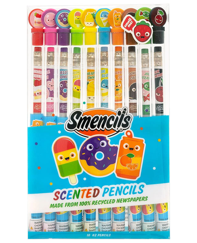 Smencils Graphite Pencils (Package of 10 scents)