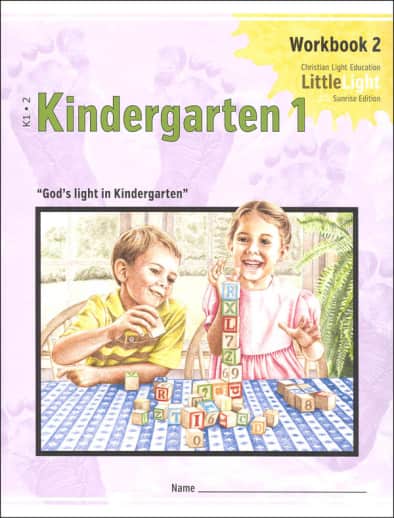 Christian Light Kindergarten 1 - LittleLight Workbook 2 Sunrise Edition