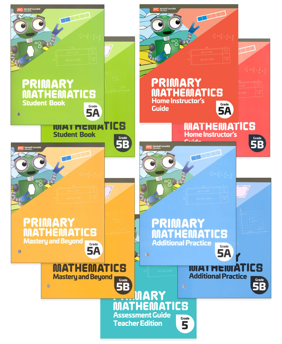 Primary Math 2022 Grade 5 Full-Year Set