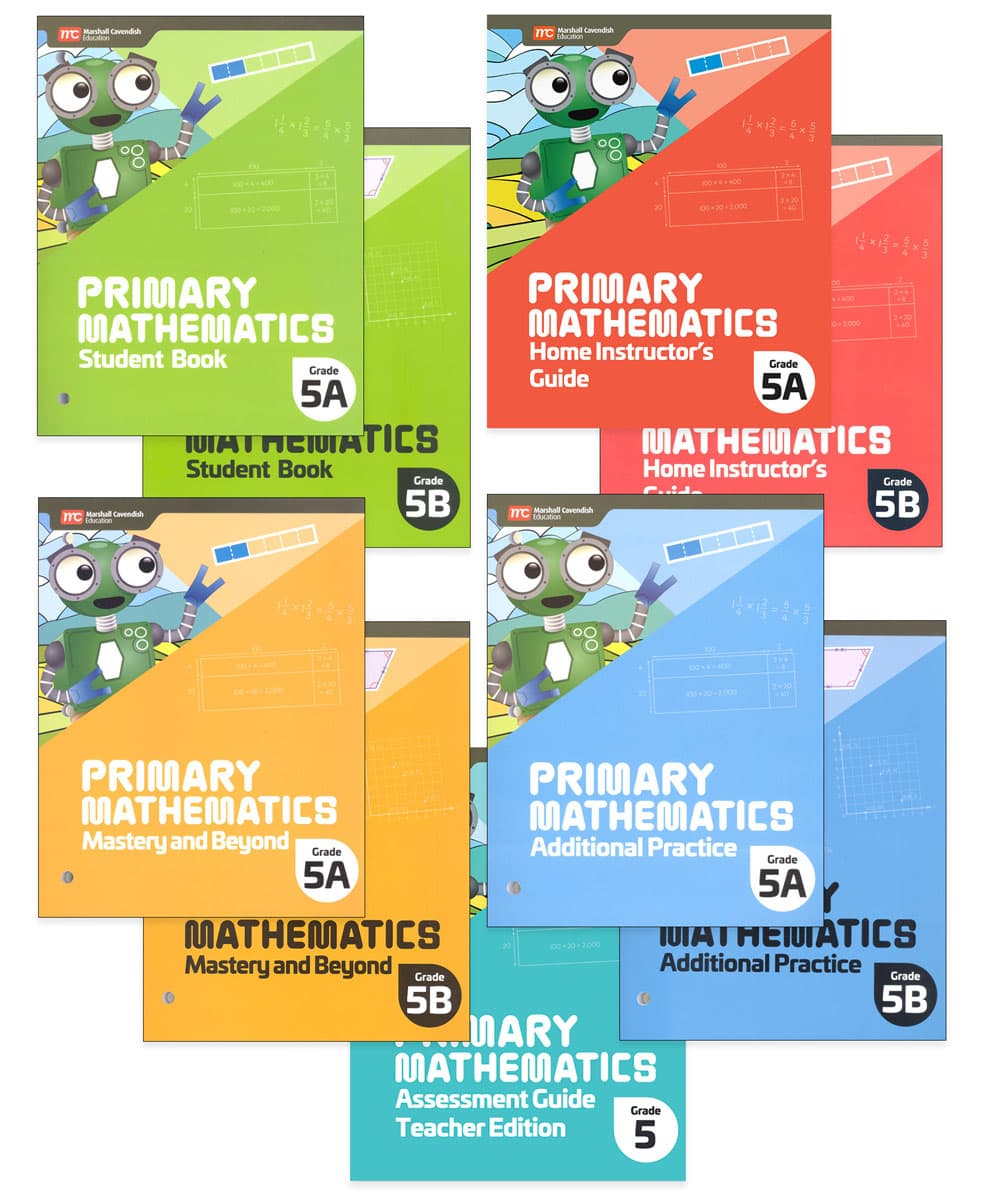Primary Math 2022 Grade 5 Full-Year Set