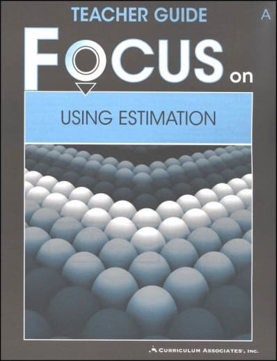 Using Estimation Teacher Guide A