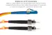 LC to ST Mode Conditioning 62.5/125 OM1 UPC Fiber Patch Cable, 3 Meters