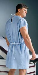 Graham Medical Patient Exam Gown, Medium/Large, Blue MK 153061