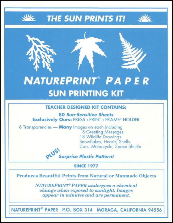 NaturePrint Sun-Sensitive Paper