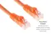 CAT6A Ethernet Patch Cable, Half-moon Boot, UTP, 25 ft, Orange