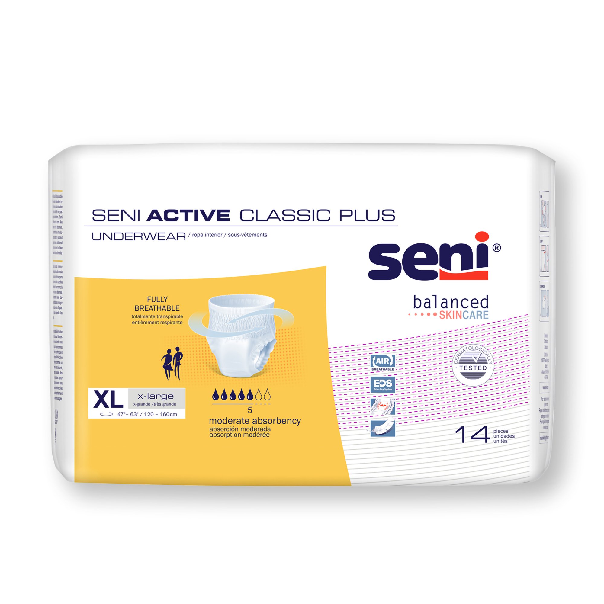 Seni Active Classic Plus Moderate Absorbent Underwear, Extra Large MK 1163841