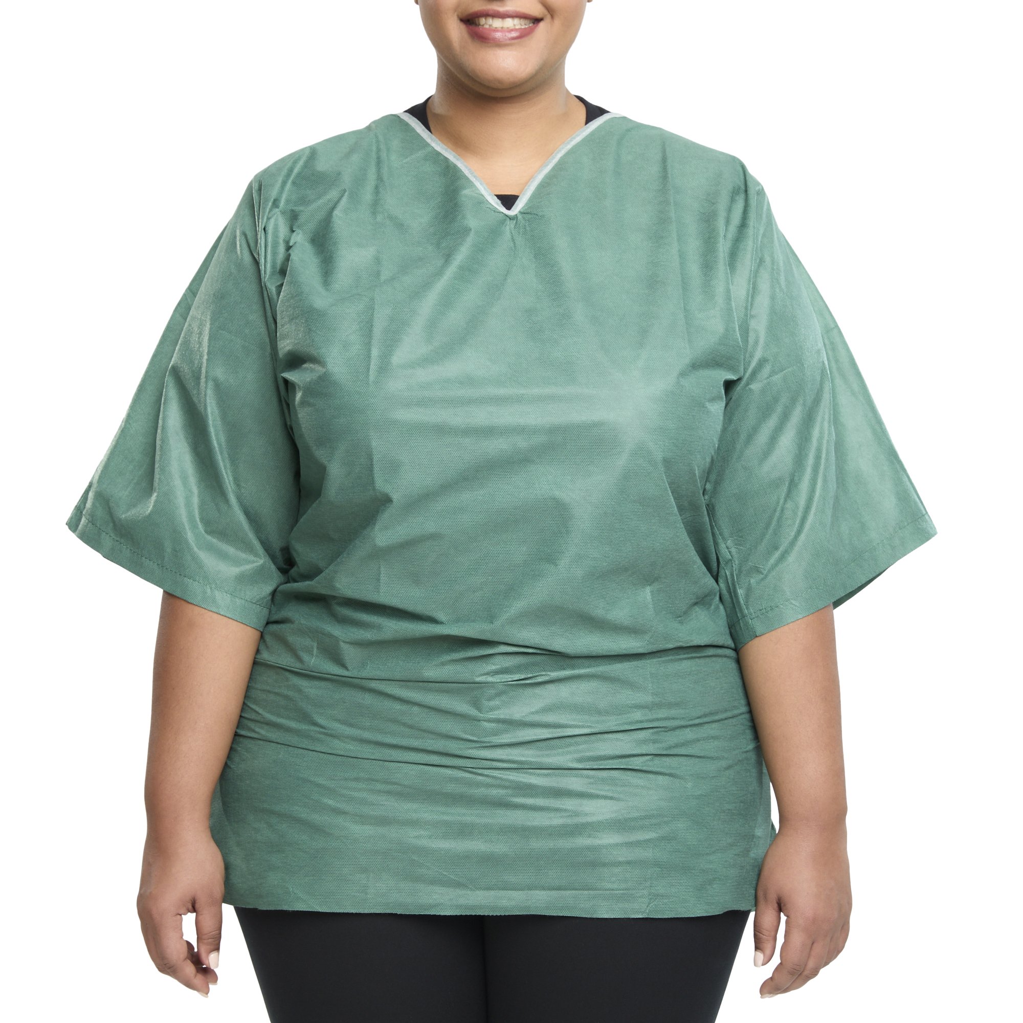 Graham Medical Short Sleeve Scrub Shirt, Green, 2X-Large MK 956042