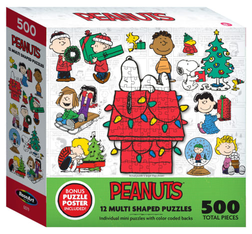 Peanuts Holiday Multi-Shaped Puzzles (500 total pieces)