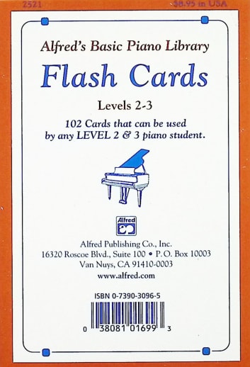 Alfred's Basic Course Flash Cards Levels 2 & 3
