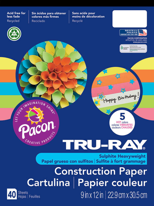Tru-Ray Sulphite Construction Paper
