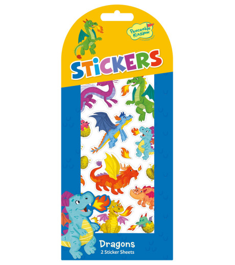Dragons Stickers - 2 Sticker Sheets