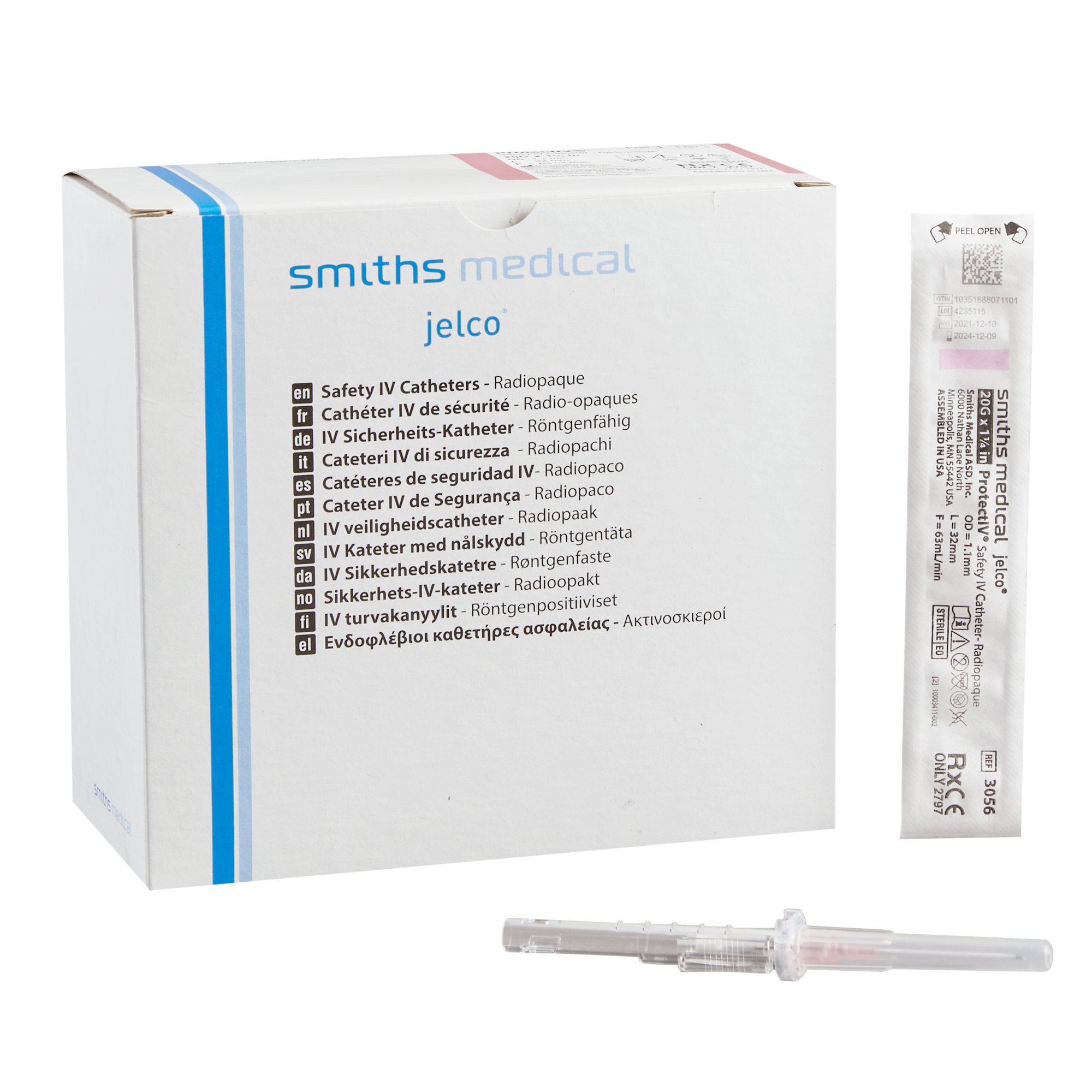 Protectiv Peripheral IV Catheter, 1.25 in., 20 Gauge MK 190116