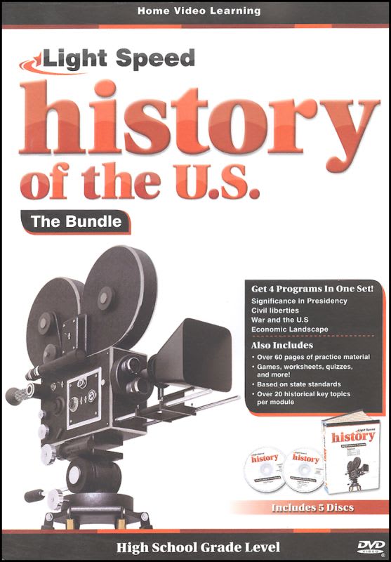 Light Speed History of the U.S: History Bundle DVD (5 Pack)
