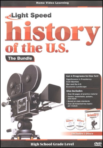 Light Speed History of the U.S: History Bundle DVD (5 Pack)