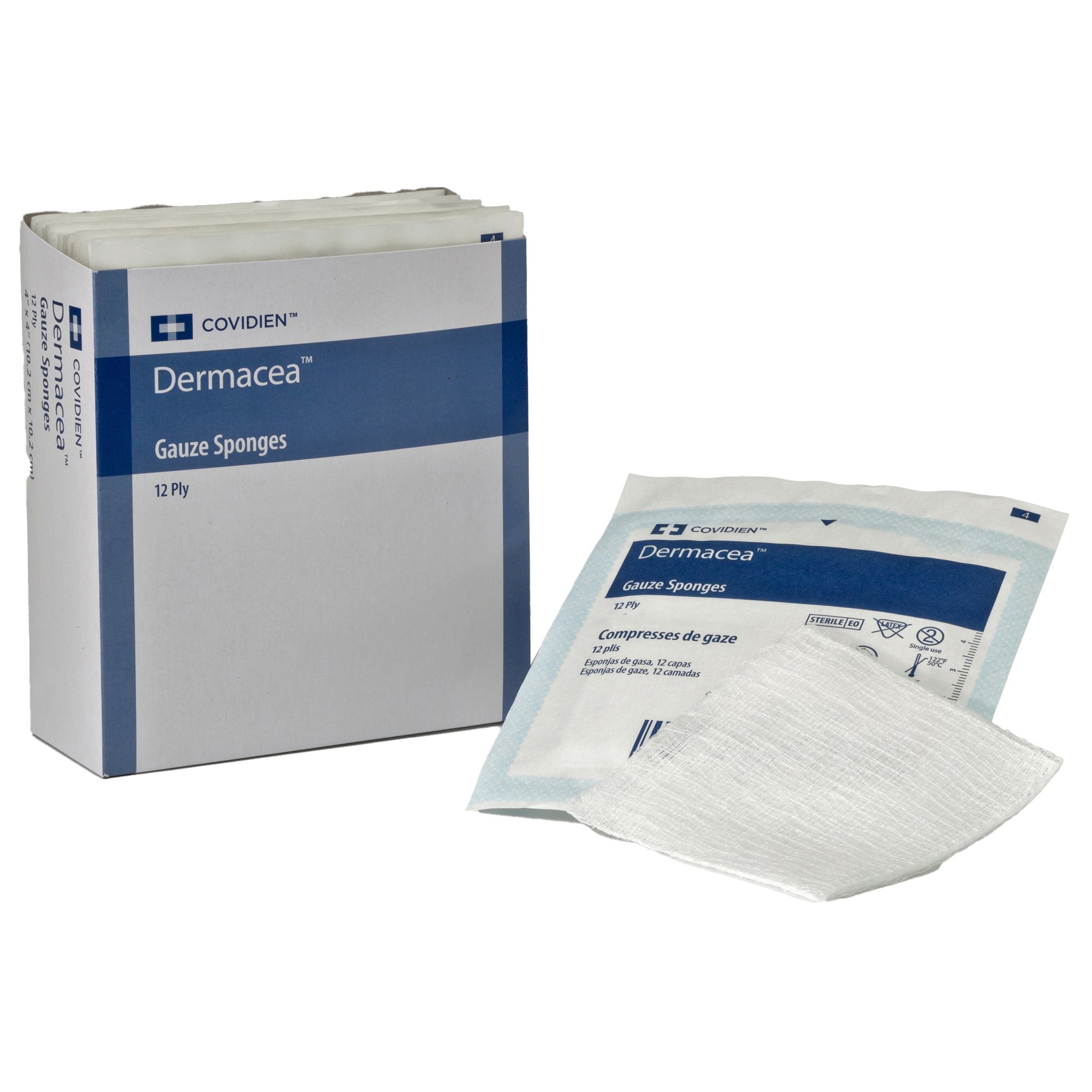 Dermacea Sterile Gauze Sponge, 3 x 3 Inch, 12-Ply MK 765450