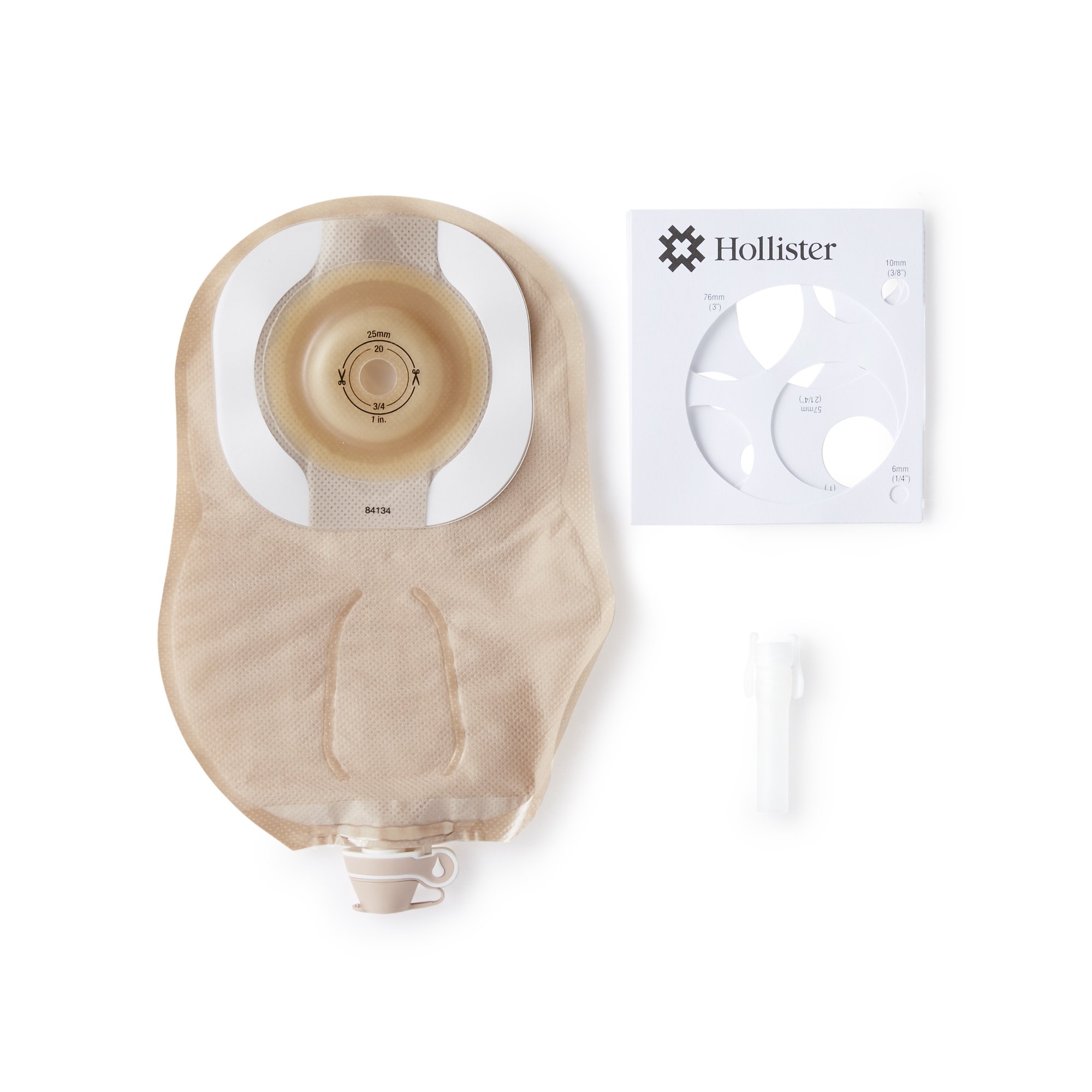 CeraPlus Soft Convex 1-Piece Ultra Clear Urostomy Pouch, Cut to fit up to 25 mm MK 1109574
