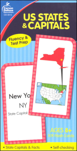 U.S. States & Capitals Flash Cards