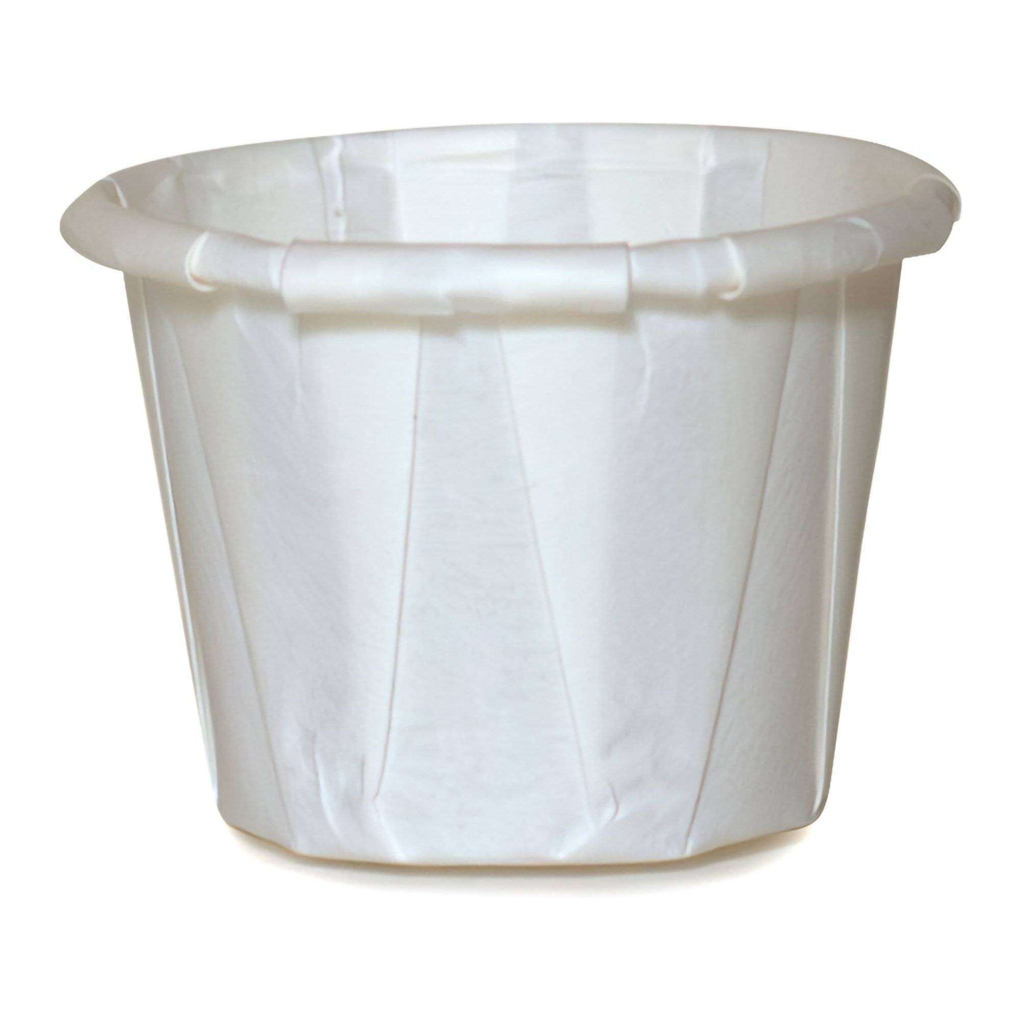 0.75 oz. Paper Souffle Cup White Disposable MK 1251879