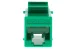 Cat5e RJ45 Inline Coupler Type Keystone Jack, Green