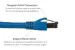 CAT8 Shielded Ethernet Patch Cable, 40Gbps, Snagless, 3 ft, Blue