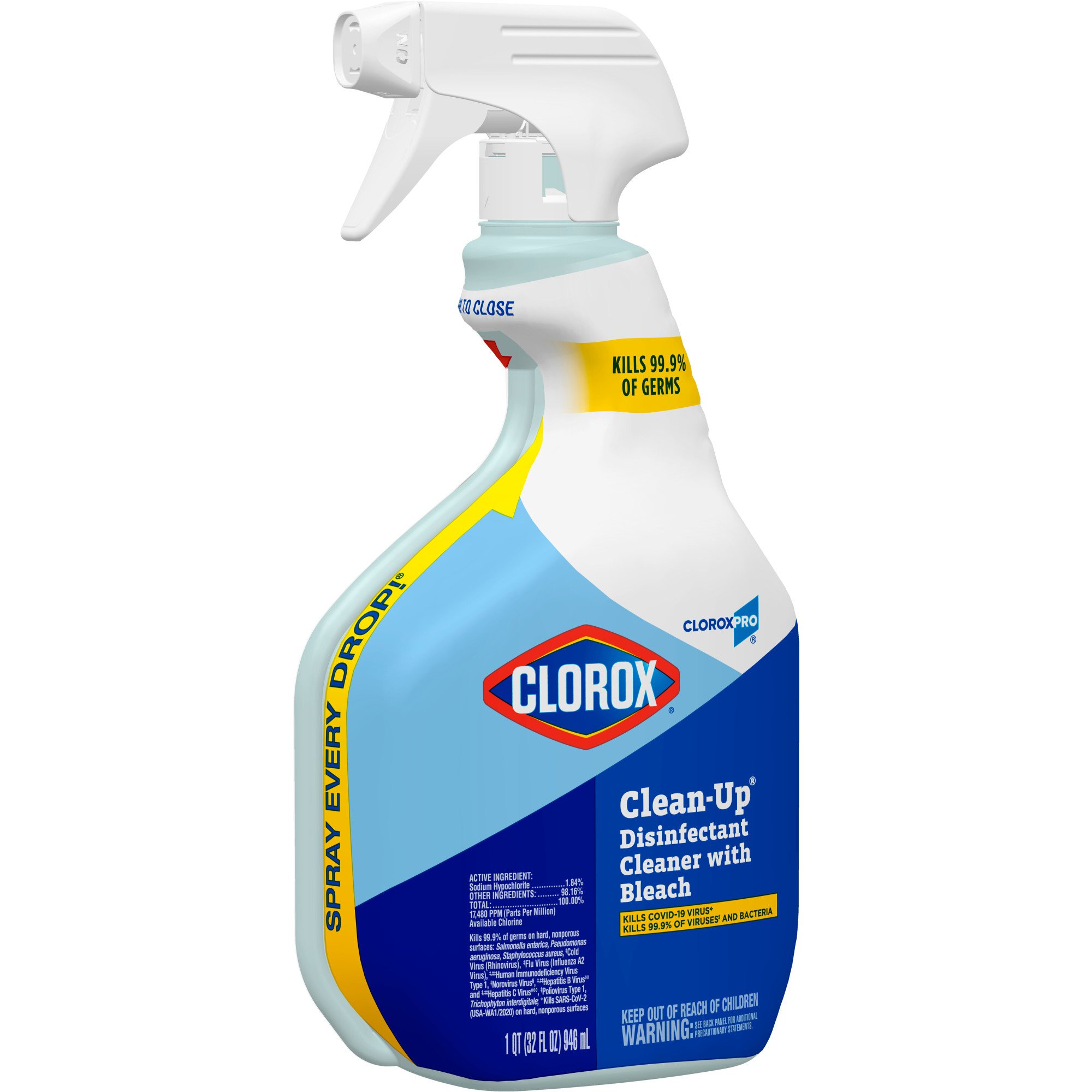 Clorox Pro Clean-Up Disinfectant Cleaner w/ Bleach, 32-ounce spray bottle MK 761441