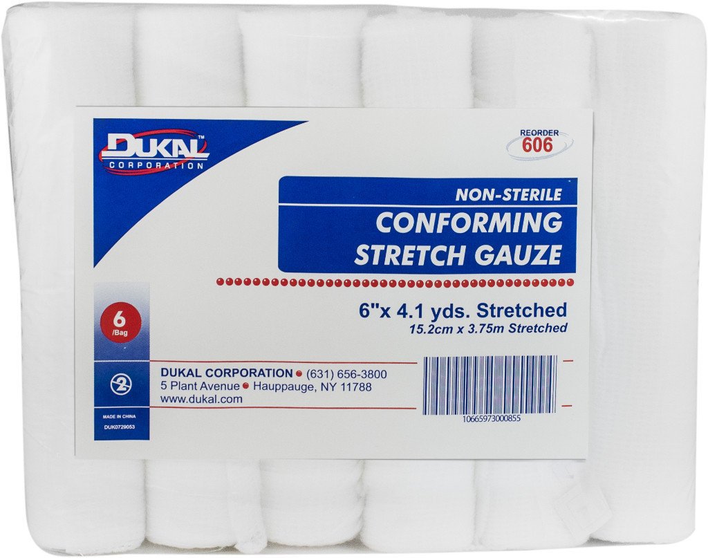 Dukal Conforming Bandage, 6 Inch x 4-1/10 Yard MK 958826