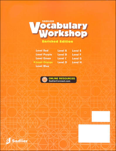 Vocabulary Workshop Enriched Student Edition Grade 4 (Orange)