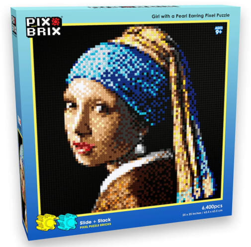 Pix Brix Girl With a Pearl Earring Pixel Puzzle