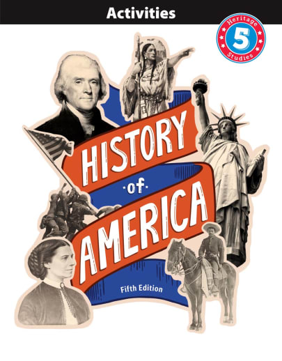 BJU Press Heritage Studies 5 History of America Activities 5th Edition