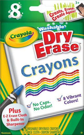 Crayola Crayons, Washable, Large, 8 crayons