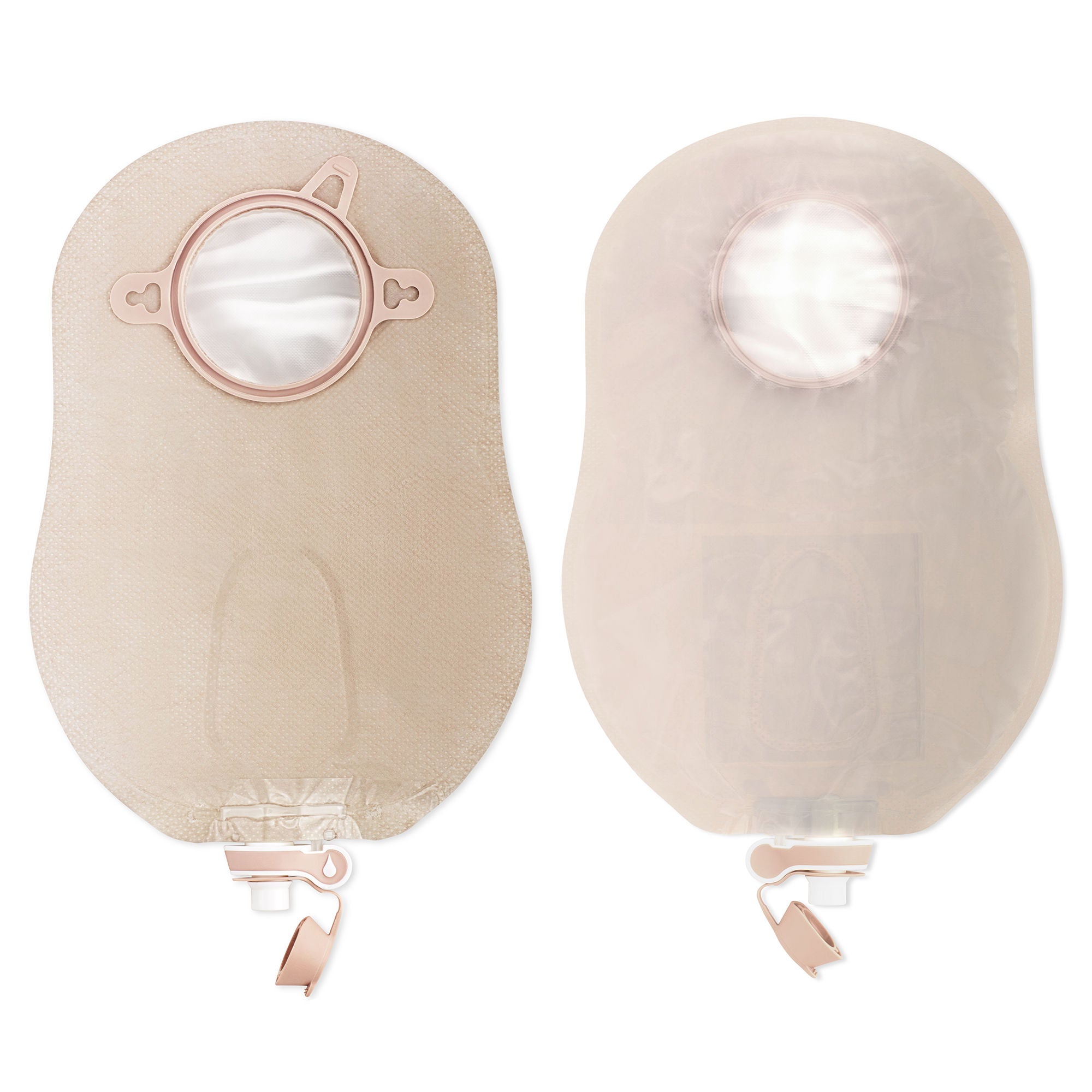 New Image Two-Piece Ultra Clear Urostomy Pouch, 57 mm Flange, Red Match MK 981327