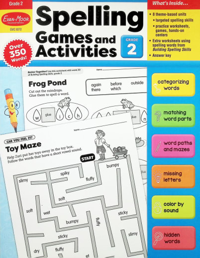 Spelling Games and Activities, Grade 2
