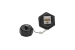 Cat6 RJ45 Shielded Industrial Panelmount Jack with Dust Cap, Weatherproof, Black