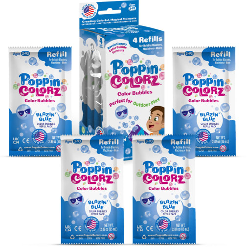 PoppinColorz Blazin' Blue Refill 4 pack