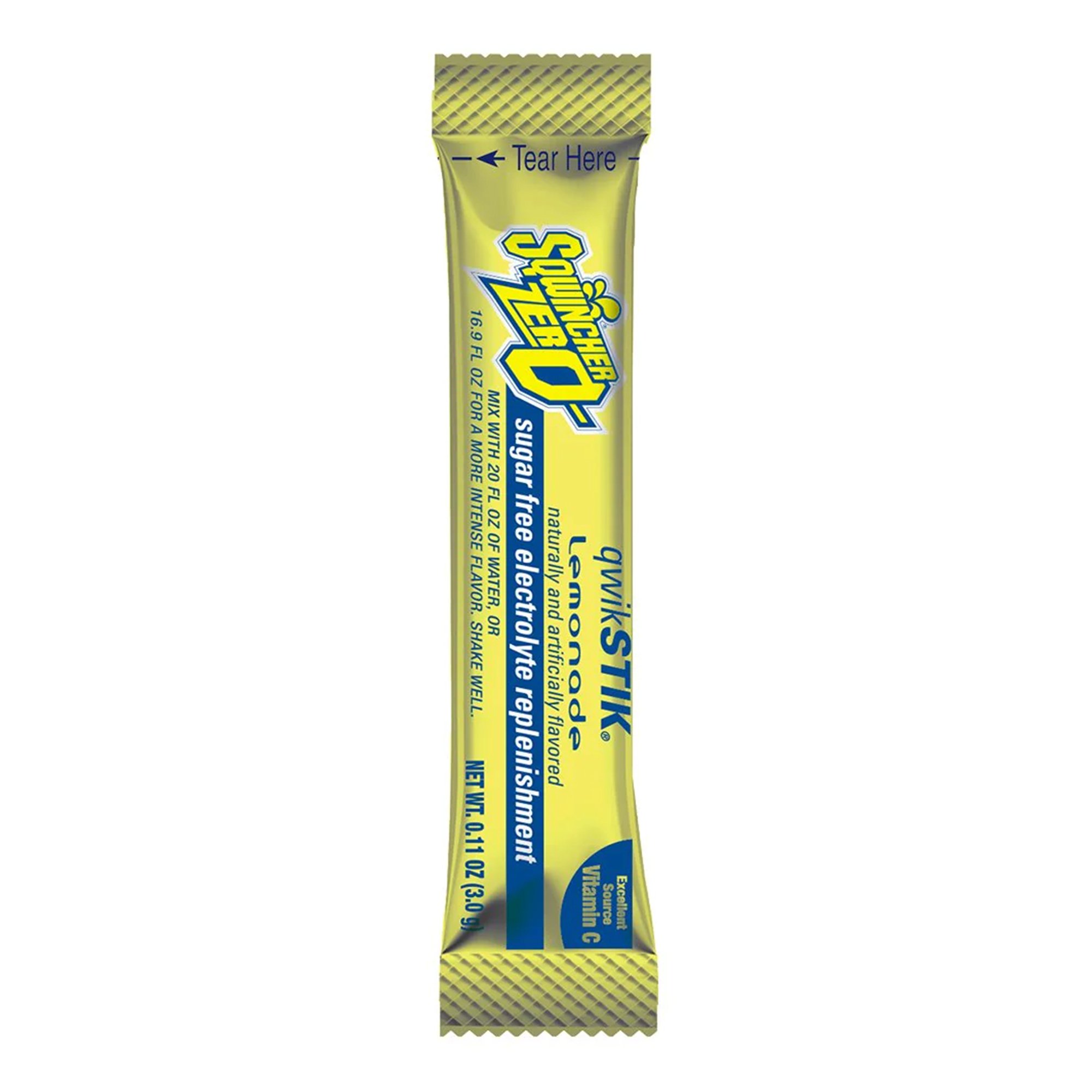Sqwincher Quik Stik Zero Lemonade Electrolyte Replenishment Drink Mix MK 1057736