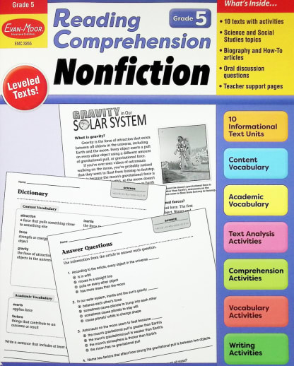 Reading Comprehension: Nonfiction, Grade 5
