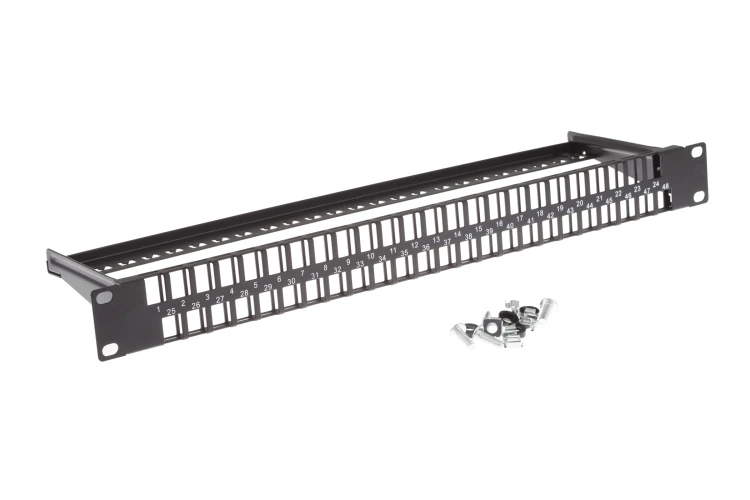 48 Port 1RU Rack Mount Keystone Panel 48 Port 1RU Rack Mount Keystone Panel