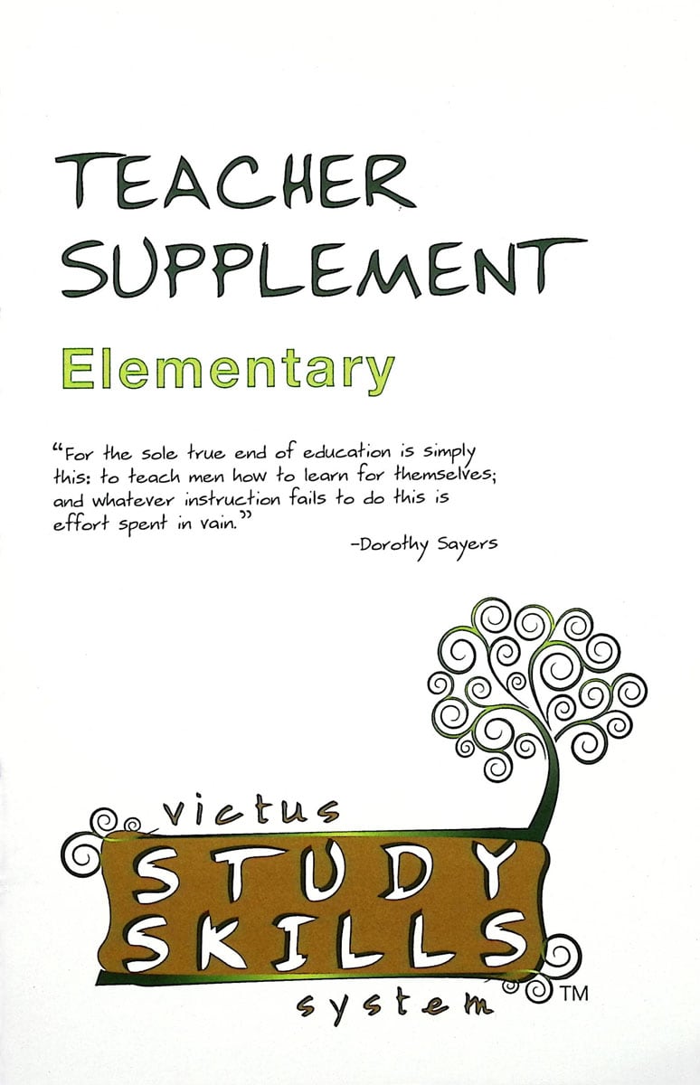 Victus Study Skills System Teacher Supplement Elementary Grades