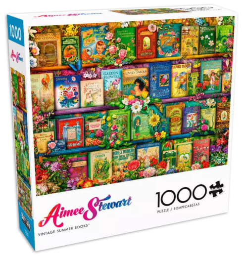 Buffalo Games Vintage Summer Books Puzzle (Aimee Stewart) 1000 pieces