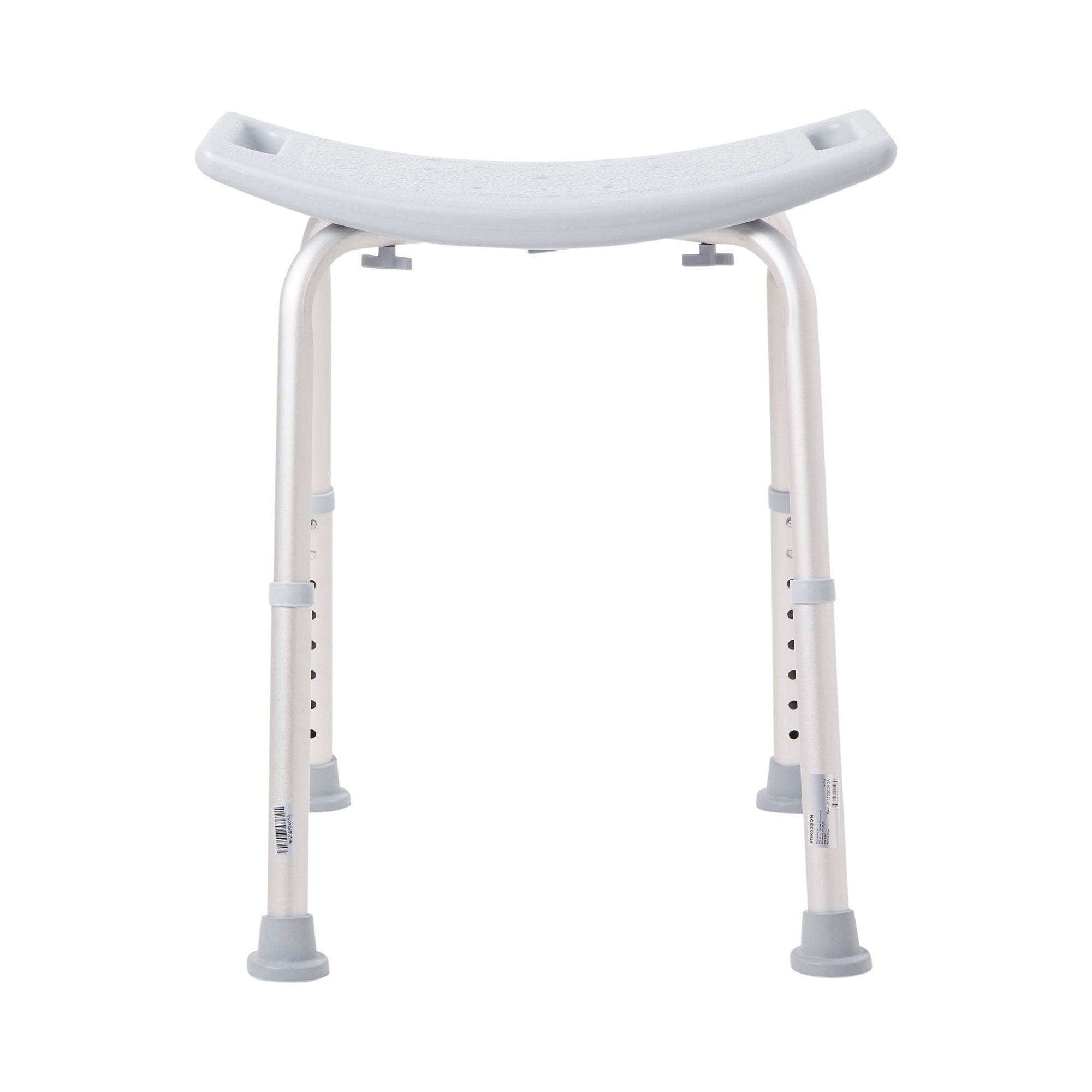 McKesson Aluminum Bath Bench Without Backrest, 15.5  19.5 Inch, Gray MK 1065209