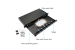 12 Port SC Slide-Out Rack Mount ODF Fiber Optic Patch Panel